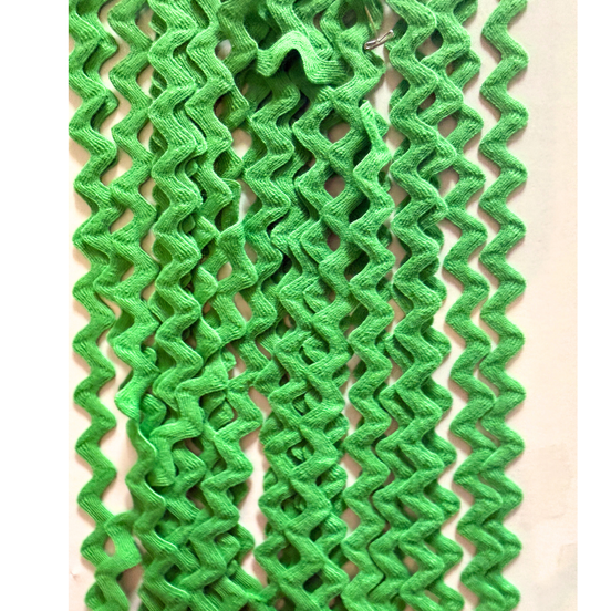 Ric Rac Apple Green 1/2" 100% Cotton
