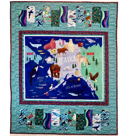 The Last Frontier Quilt kit 52” by 66”