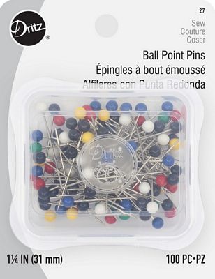 Ball Point Pins 1-1/4in 100ct