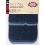IronOn Patches Assorted Denim