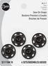 Sew-on Snaps Black 4ct