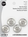 Sew-on Snaps Nickel 4ct