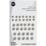 Sew-on Snaps Nickel 36ct