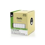 1/2in White Flat Non-Roll Elastic White