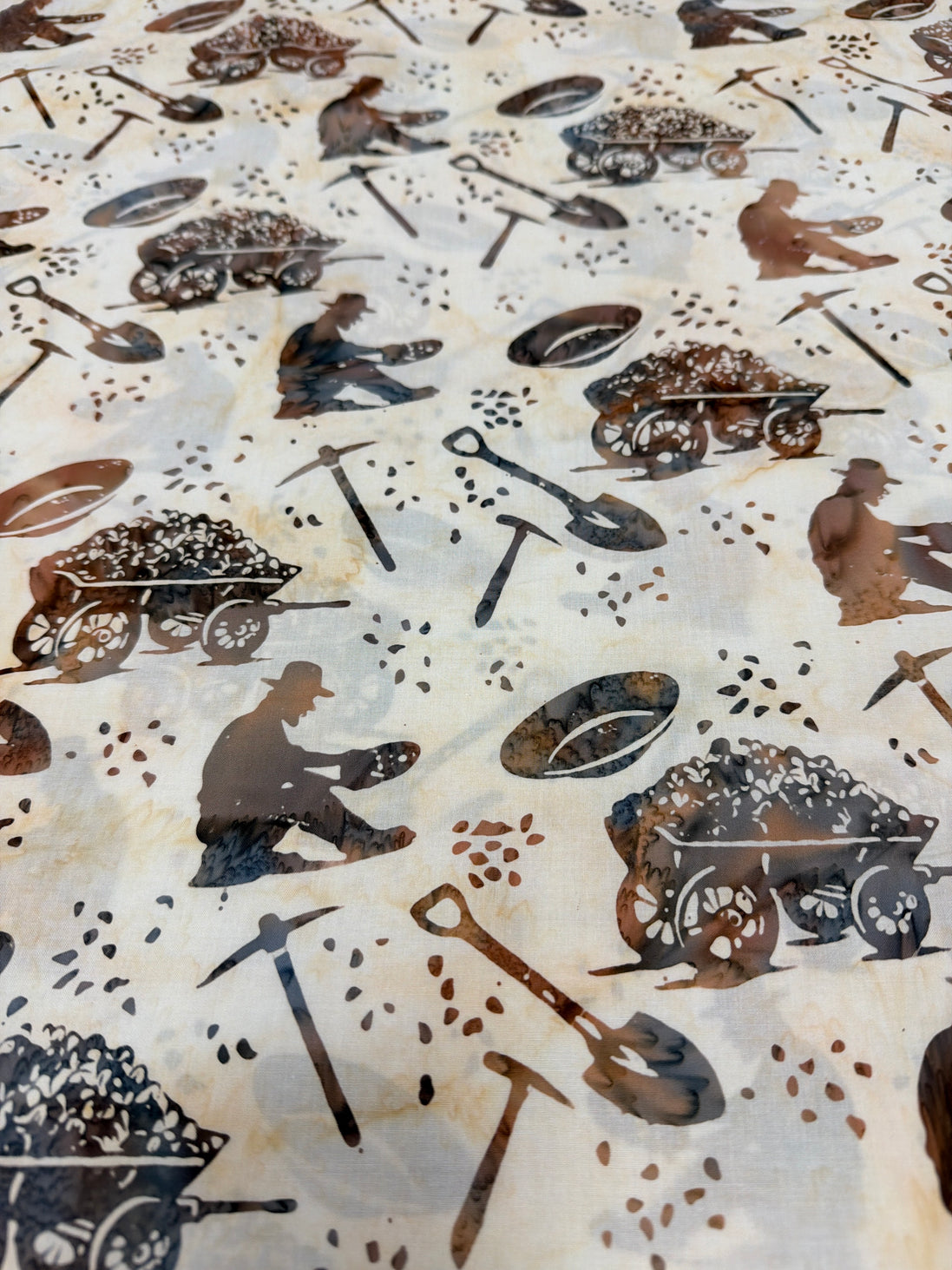 Bali Batik Custom Alaska Gold Panner Wheat