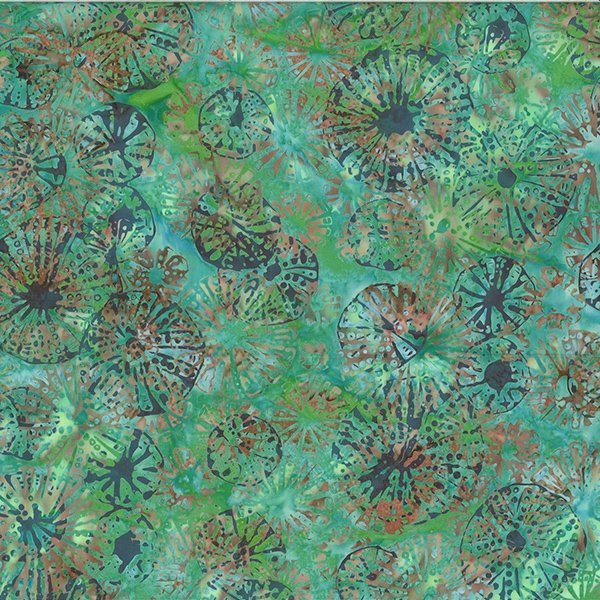 Bali Batik by Wildfire Designs Alaska Urchins Stone Green