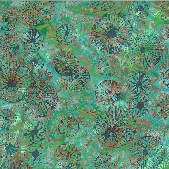 Bali Batik by Wildfire Designs Alaska Urchins Stone Green