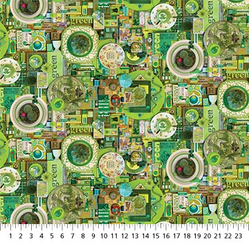 Color Collage II GREEN COLLAGE