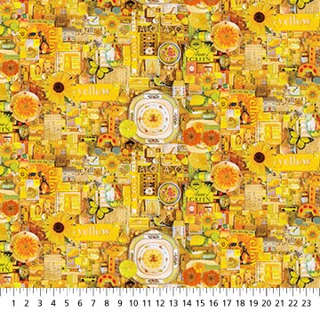 Color Collage II Yellow COLLAGE