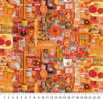 Color Collage II ORANGE COLLAGE