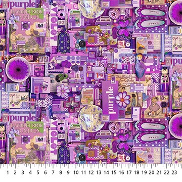 Color Collage II Purple COLLAGE