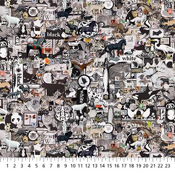 Color Collage II Black COLLAGE
