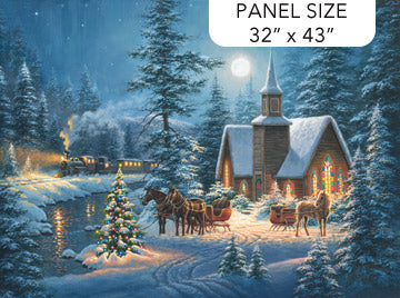SILENT NIGHT PANEL 32"x44"