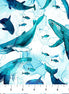 Deep Blue Whales White Multi