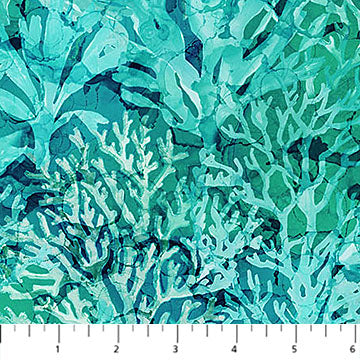 Deep Blue Multi Coral Teal Multi