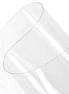 Clear plastic sheet on a white background