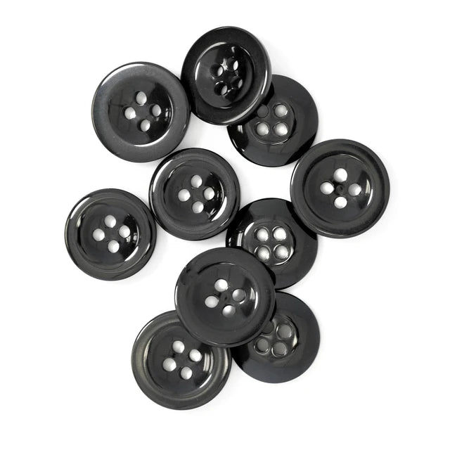 Drtiz Waistband Buttons Black