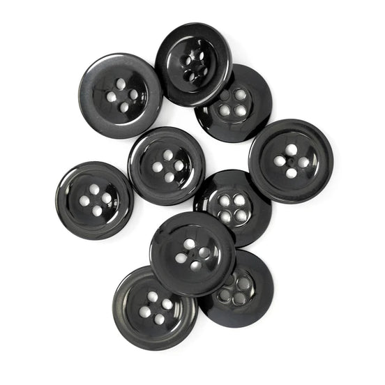 Drtiz Waistband Buttons Black
