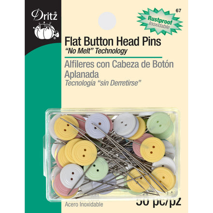 Dritz Flat Button Head Pins