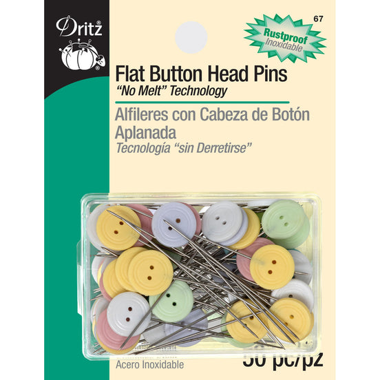 Dritz Flat Button Head Pins