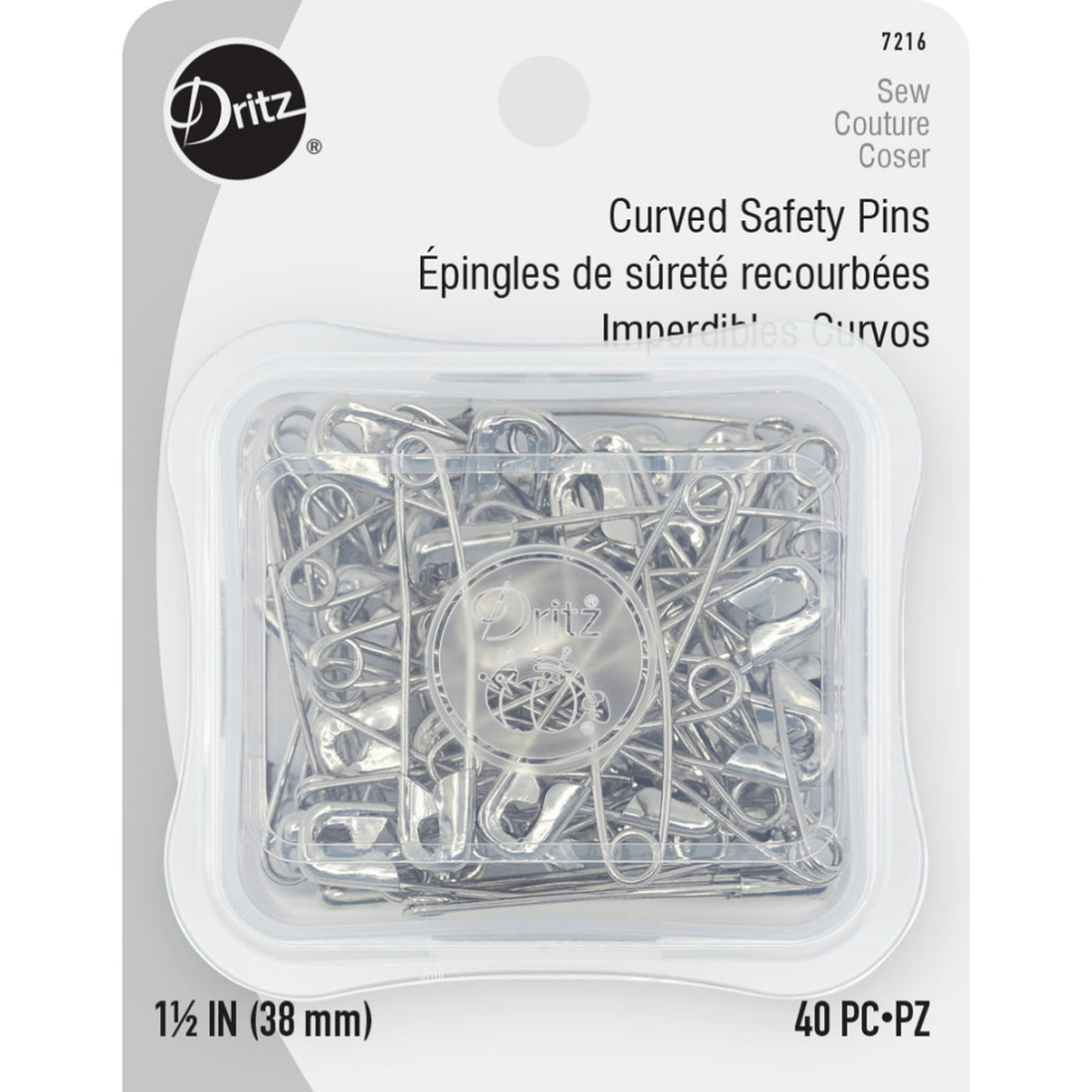 Dritz Curved Safety Pins 1.5in
