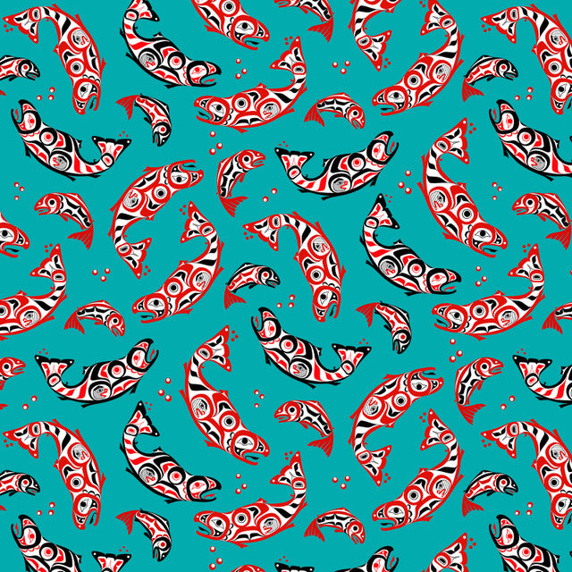 Eagle's world Salmon teal ELS53004-TEA
