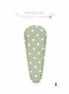 Leatherlike Polka Dot Embroidery Scissors Case Light Green