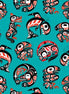 Eagle's World - 53003 Teal Symbols