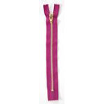 Fashion Jean Brass Zipper-9" Red Rose