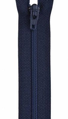 Polyester Zipper 12" Navy