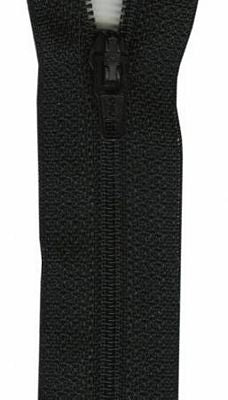 Polyester Zipper 18" Black