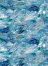 Blue Teal Fluidity 108" Wide Back