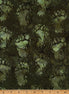 Big Foot Footprint Hoffman Bali Batiks Olive