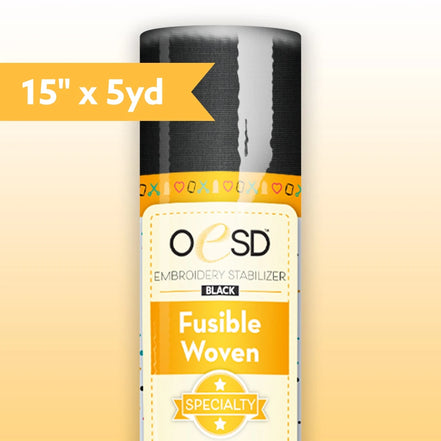 OESD Fusible Woven Black 15x5yd