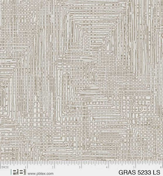 Grass Roots Lt Silver Grass Cloth Texture