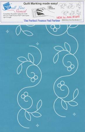 Full Line Stencil Berry Vine Park Border 3-3/4in