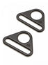 By Annie 1.5" Black Triangle Rings 2pcs