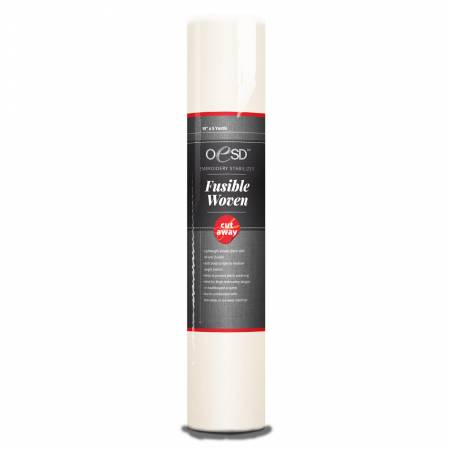 OESD Fusible Woven White 15in x 5 yds