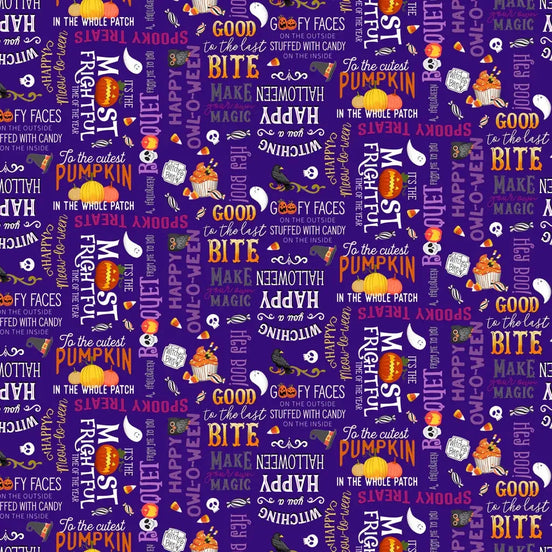 Hey Boo! Digital Sayings Purple