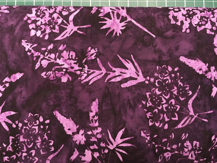 Bali Batik Custom Alaska Flowers Azure