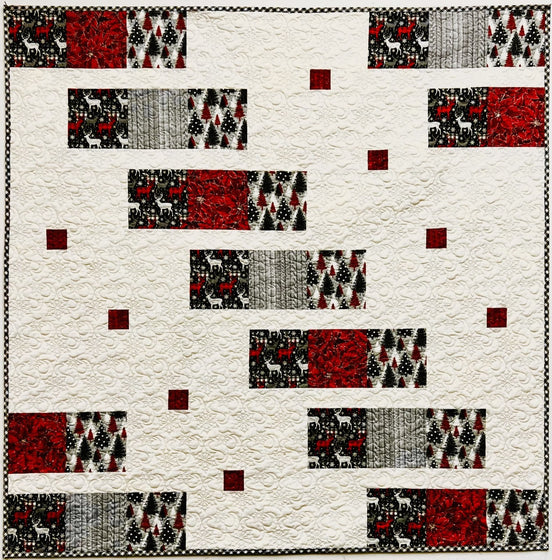 Winter Whiteout Quilt Kit 54.5" Square