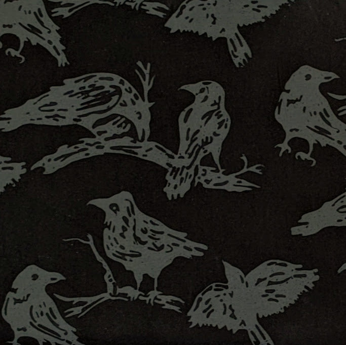 Custom Alaska Batik Ravens Raven