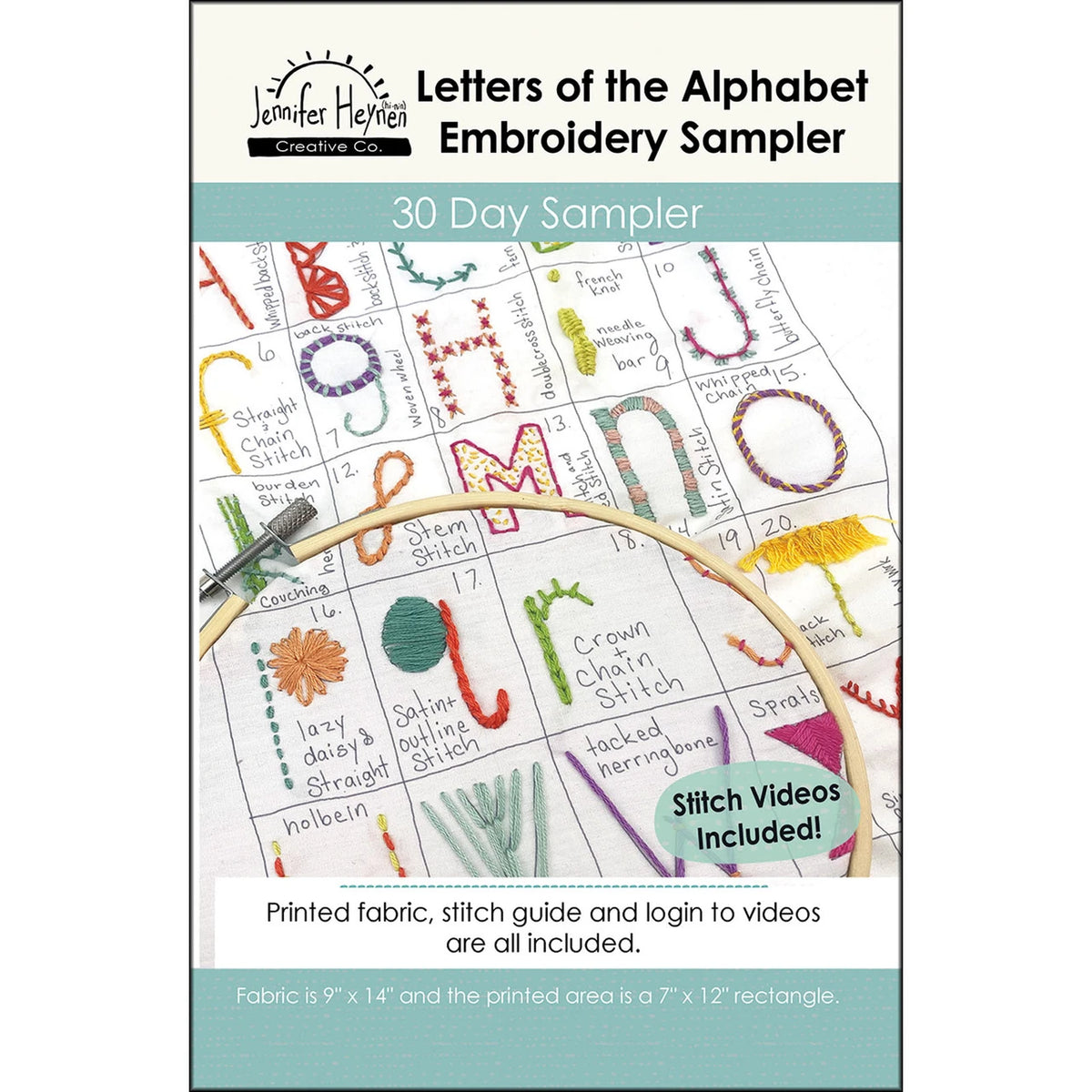 Letters of the Alphabet Hand Embroidery
