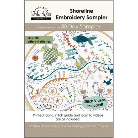 Shoreline Embroidery Sampler