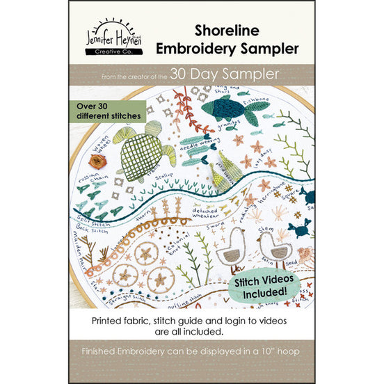 Shoreline Embroidery Sampler