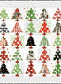 Classic Christmas Tannenbaum Patch Quilt Kit 58" by 58"