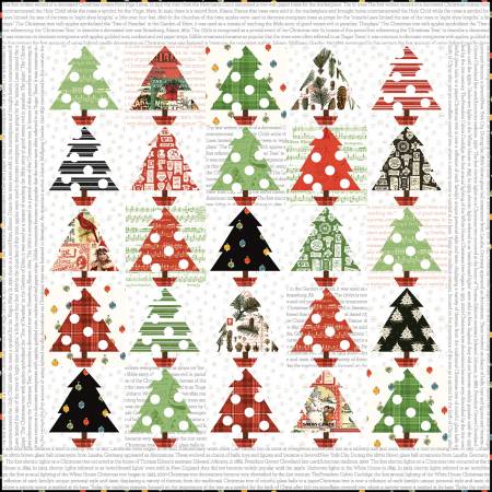 Classic Christmas Tannenbaum Patch Quilt Kit 58" by 58"