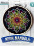 Neon Mandala Hand Embroidery Kit