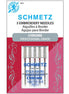 Schmetz Chrome Embroidery Needle 75/11 5pk