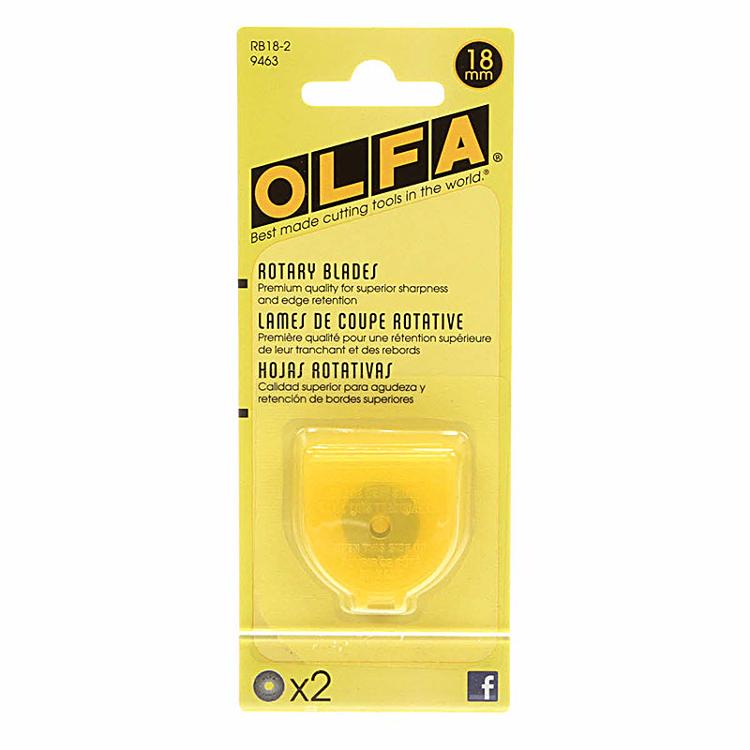 Olfa Rotary Blade - 18mm2 pk